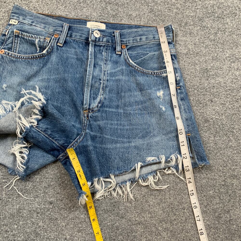 Citizens Of Humanity Shorts Womens 25 Denim Marlow Vintage Fit Cutoff Button Fly - Picture 6 of 12
